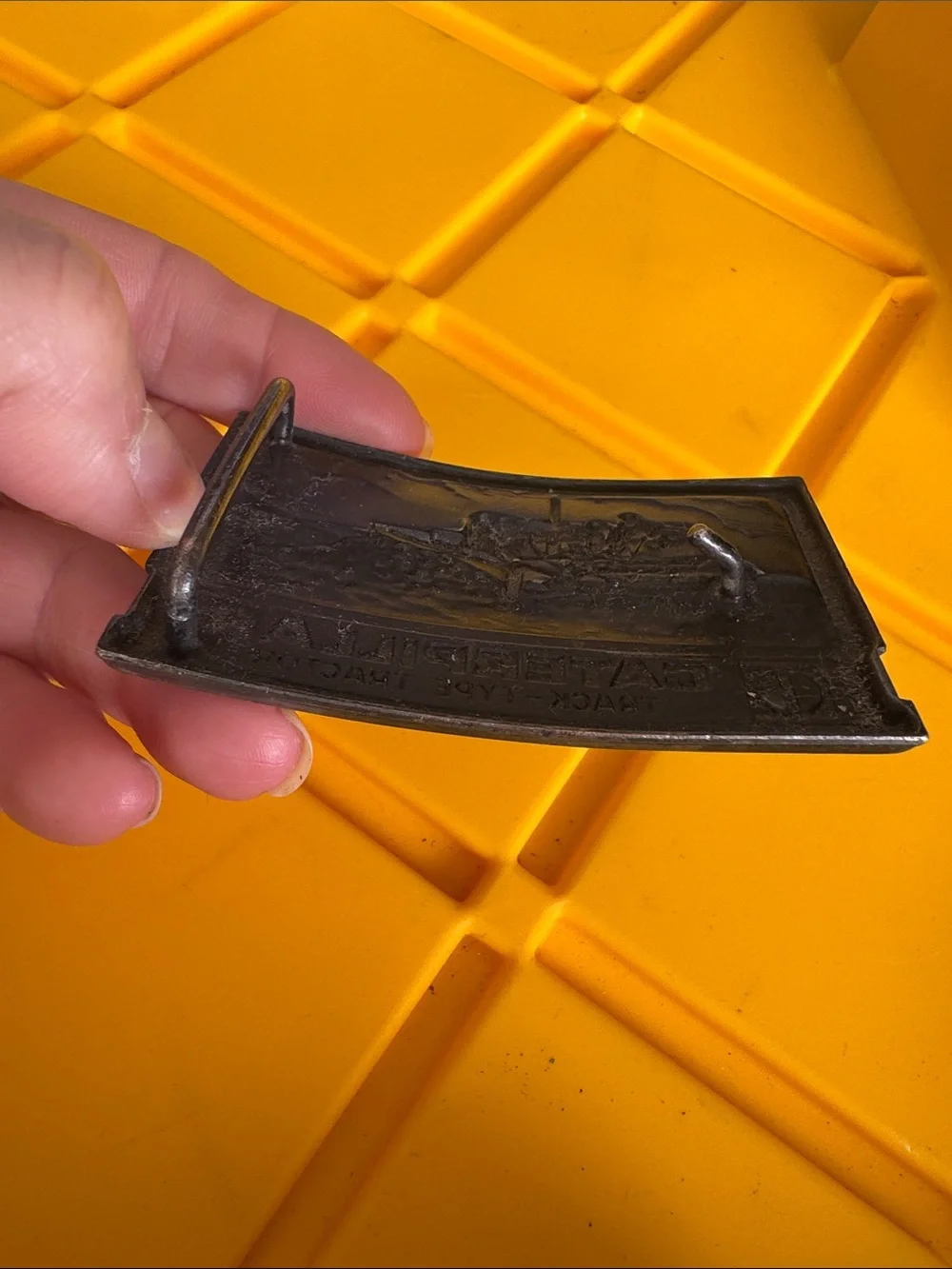Metal Belt Buckle Caterpillar Tractor